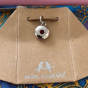 Fits Pandora birthstone charm red (ruby)